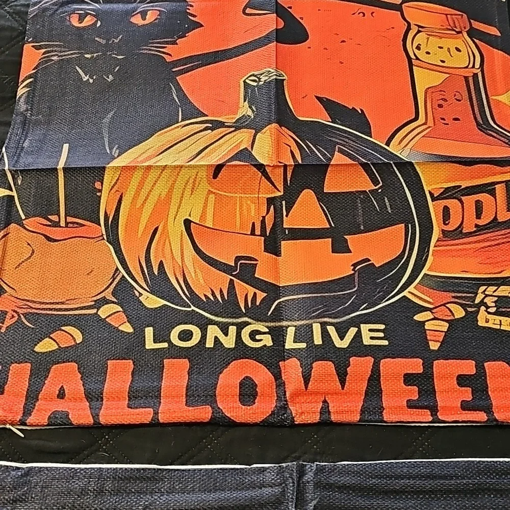 Nwt Halloween Themed Pillow Covers 18x18